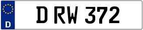 Trailer License Plate